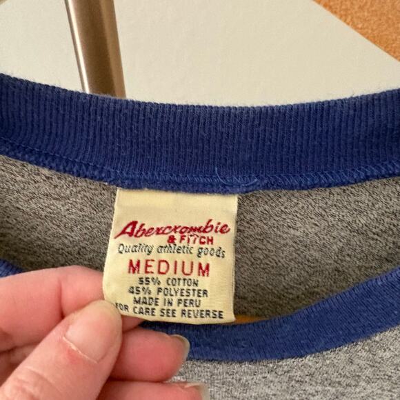 Vintage  Y2K Abercrombie & Fitch Texas Graphic T-Shirt Mens medium Ringer Tee - Picture 3 of 4